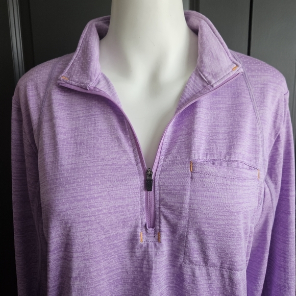 Ariat Womens Purple Rebar Evolution 1/2 Zip Top Size Medium Walking Outdoor - Picture 4 of 9
